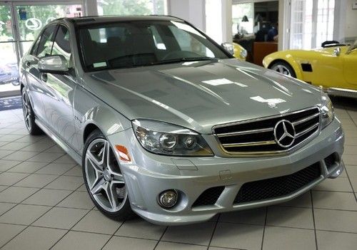 Loaded 66k sticker silver c63 premium 2 multimedia package amg leather kit!