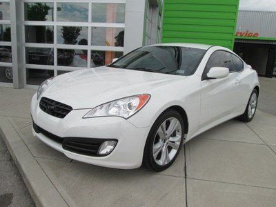 Genesis coupe white sports car turbo one owner like new low miles we finance