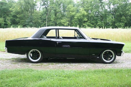 1967 chevy 2 nova ls-1  triple black sedan
