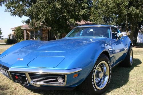 69 corvette-350-#s matching-43k original documented miles-2 owner-protectoplate