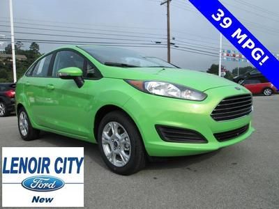 New 2014 fiesta se,39 mpg,sync,bluetooth,automatic,1.6l i4,green envy