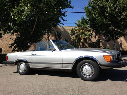 1976 mercedes-benz 450sl convertible low miles!! nearly showroom condition