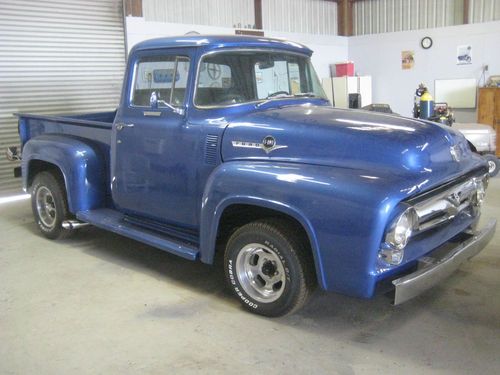 Garage find! 1956 ford f100 pick-up with 1969 charger 440 r/t drive train mopar