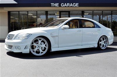 2008 mercedes-benz s550 4matic p3 pkg,full wald aero kit,white/cashmere,only 18k