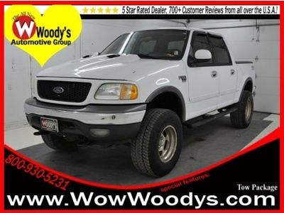 Great work truck! xlt crew cab 4x4 5.4l v8 tow package running boards cd stereo