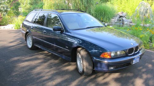 2000 bmw 528it sport wagon, blue w/tan interior - excellent condition