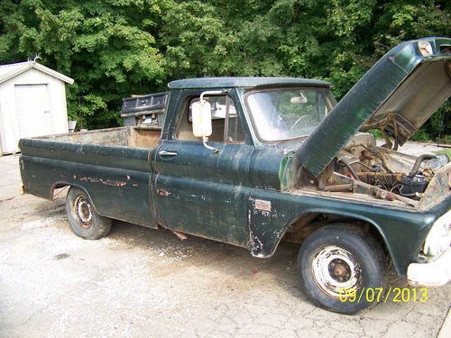 1966 chevy truck,  true barn find
