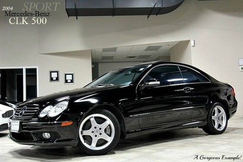 2004 mercedes clk500 coupe sport navigation xenons heated seats *only 68k miles!