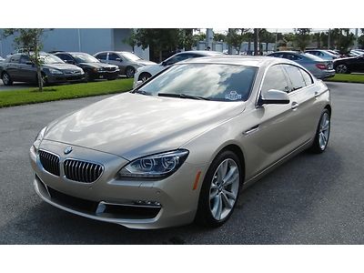 Bmw 640i gran coupe turbo navigation bluetooth backup camera low miles one owner