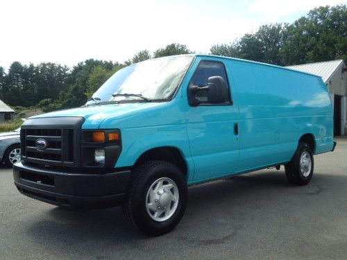 2008 ford econoline e350 extended diesel cargo van 1-owner clean auto check