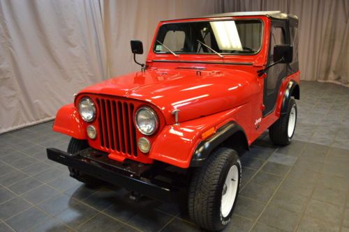 1973 jeep cj-5 cj5 red mint condition full restored we finance!!!