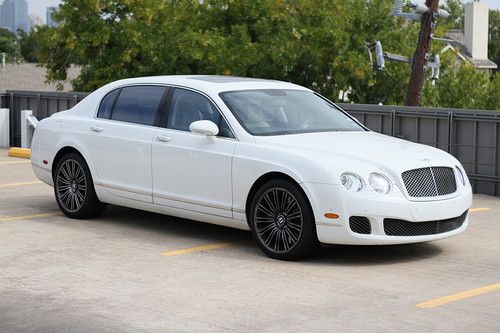 White 2010 bentley flying spur ( speed edition )