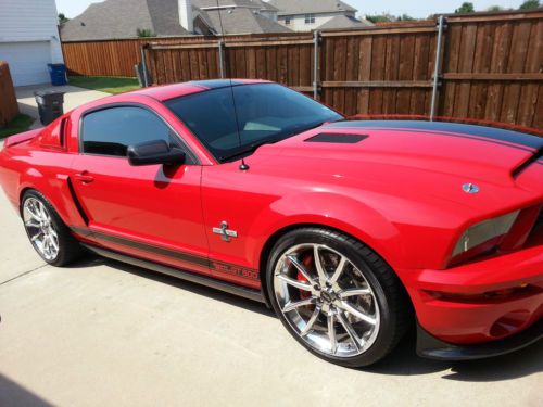2008 red mustang shelby gt500 750hp super snake - limited - csm no. 08ss0009