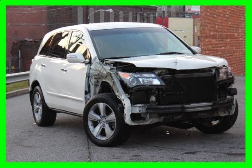 2010 acura mdx mid size suv leather sunroof salvage rebuildable alloy wheels