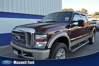 10 ford super duty f250 king ranch, 1 owner low miles, gas engine, we finance!