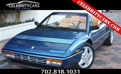 1993 ferrari mondial t cabriolet valeo limited edition only blue one built!