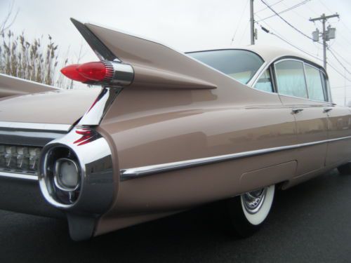 1959 cadillac beautiful rare factory colors beige over wood rose! lots options