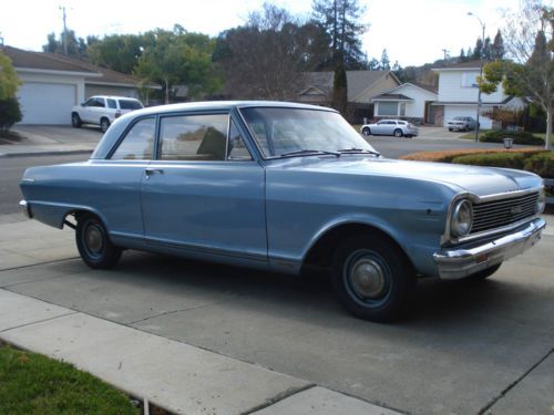 1965 chevy ii nova 2 door sedan.12,000 orig miles, 99% orig.rust free, runs good