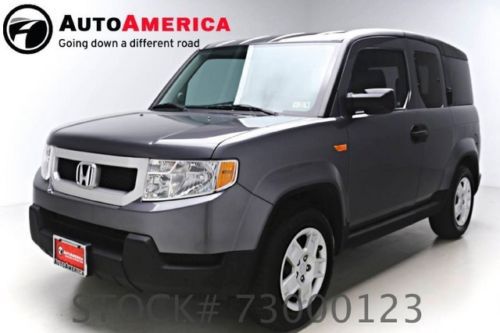 36k low miles 2011 honda element lx 2wd automatic power windows cloth gray