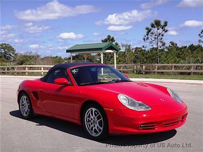Porsche boxster s auto 6 speed convertible clean carfax fully loaded 3.2l red fl