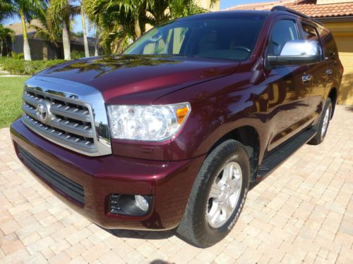 2008 toyota sequoia limited 4wd 3rd row 7 passenger excellent condition