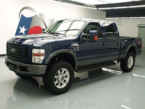 2008 ford f-350 fx4 crew 4x4 diesel htd leather dvd 64k texas direct auto