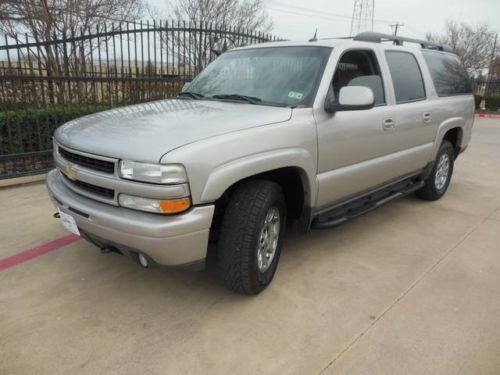 04 chevy suburban z71 4x4 dvd player 1500 automatic bucket seats leather loaded