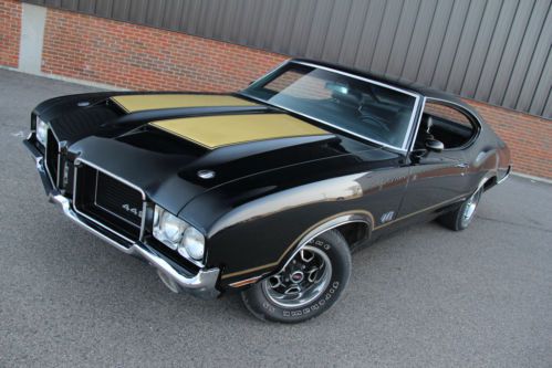 1971 oldsmobile 442 - unrestored, survivor, 455cu in, black on black, hurst auto