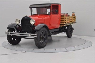 1930 model aa fire truck 3.3l coral flame red