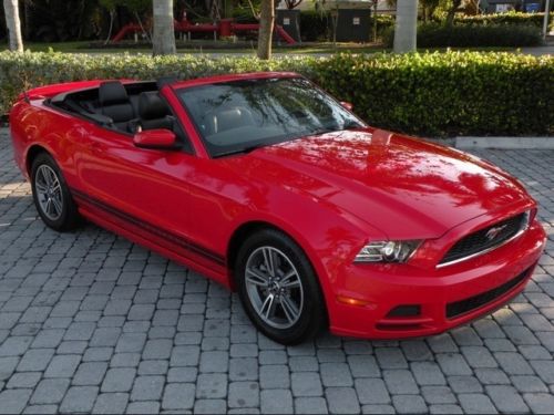 13 mustang convertible v6 premium leather automatic shaker bluetooth 1 owner