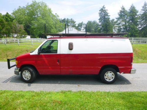 2002 ford e-250 3/4 ton cargo van one owner low miles no reserve