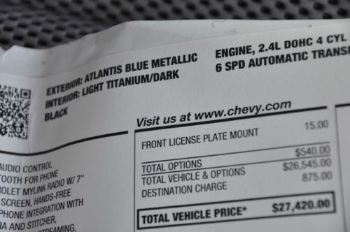 2014 Chevrolet Equinox LT Sport Utility 4-Door 2.4L, US $23,000.00, image 12