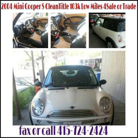 Beautiful mini cooper 2004 low miles excellent shape! sale or trade