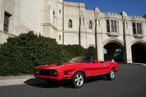 1973 ford mustang convertible no reserve show car 351 v8 new top paint ac ps pb