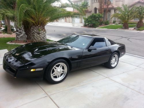 1990 black corvette coupe, automatic, digital dash