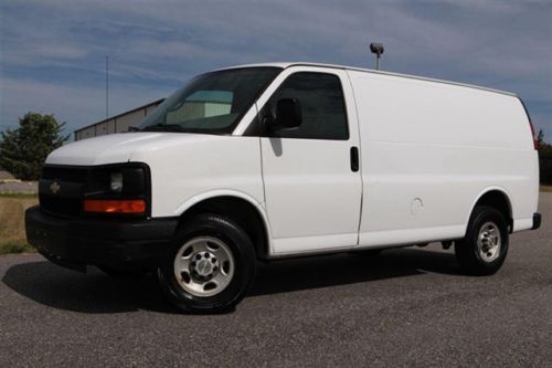2007 chevrolet express 2500 cargo van for sale~white~4.8l~a/c~great work van!!