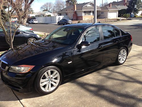 2006 bmw 325i sport/premium package jet black/black leather