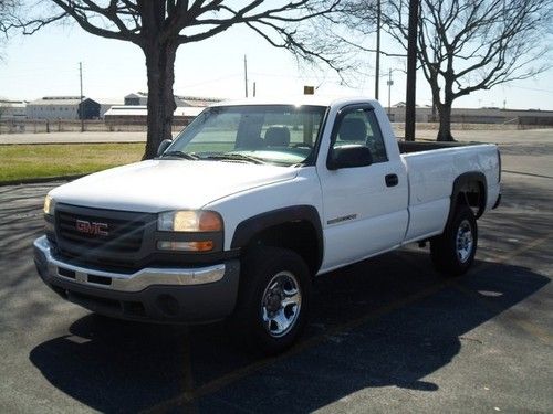 2005 gmc 2500hd long bed work truck! bank repo! absolute auction! no reserve!