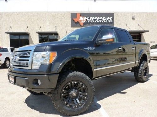 2010 ford f-150 platinum 4x4 6 inch lift xd wheels new tires navigation loaded!!