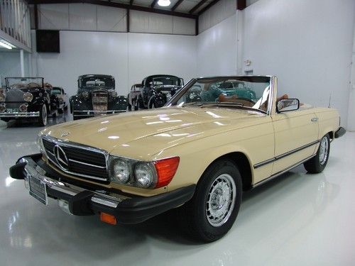 1977 mercedes-benz 450sl, both tops, specially fitted rear seating, factory a/c!