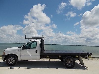 05 ford f-350 super duty flatbed drw diesel - one owner florida truck
