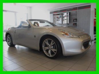 10 certified silver 370-z 3.7l v6 convertible *sport pkg *heated &amp; cooled seats