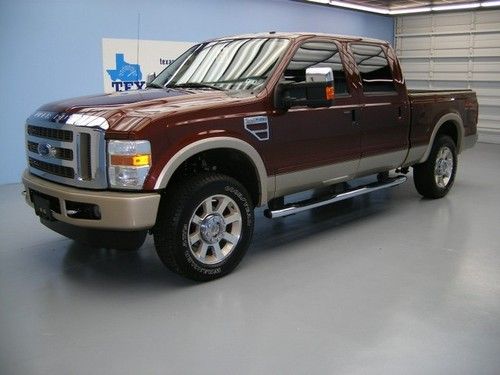 We finance!!!  2008 ford f-250 king ranch 4x4 diesel roof heated seats tow sat!!