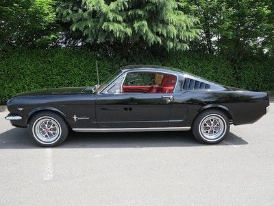 1965 mustang fastback - factory raven black a code!