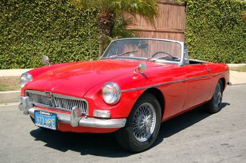 1965 mgb roadster - chrome bumper mg b