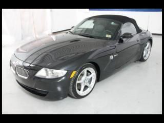 07 bmw z4 soft top convertible, 3.0l i6, manual, leather, clean, we finance!