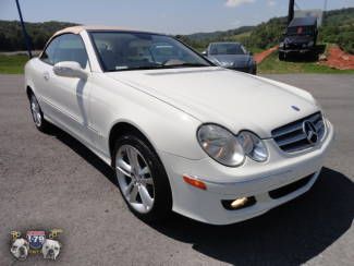 2008 white on tan mercedes benz clk 350 3.5l power convertible heated leather