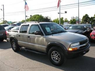 2003 chevrolet s-10 ls crew cab zr5 65163 very low miles 4 wheel drive runs well