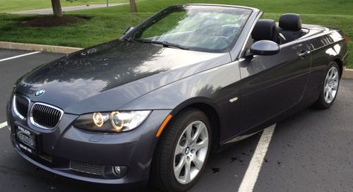 2008 bmw 335i convertible 2-door 3.0l sparkling graphite metallic with black