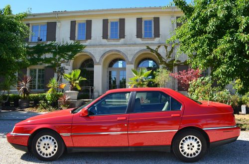 1995 alfa romeo 164 ls - beautiful california car - 5 speed &amp; loaded - red / tan